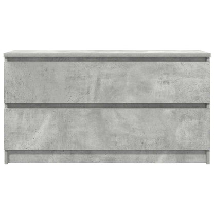 vidaXL TV Cabinet Concrete Grey 100x35x54 cm Engineered Wood 6