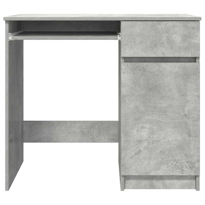 Desk Concrete Grey Engineered Wood