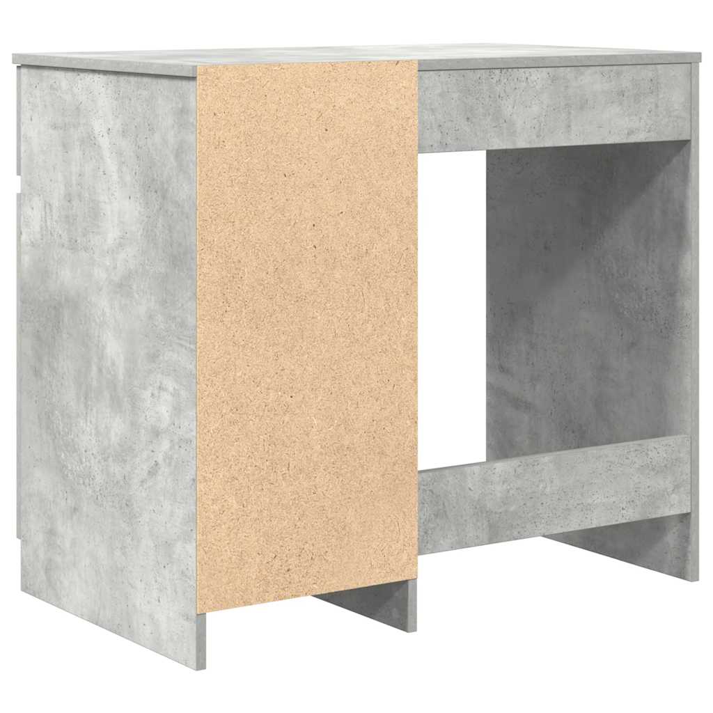 Desk Concrete Grey Engineered Wood