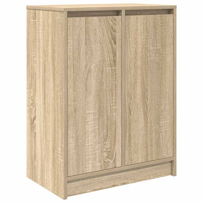 vidaXL Shoe Cabinet Sonoma Oak 57x34x76 cm Engineered Wood 2