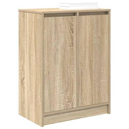vidaXL Shoe Cabinet Sonoma Oak 57x34x76 cm Engineered Wood 4