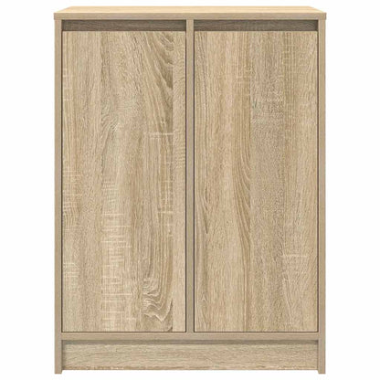 vidaXL Shoe Cabinet Sonoma Oak 57x34x76 cm Engineered Wood 6