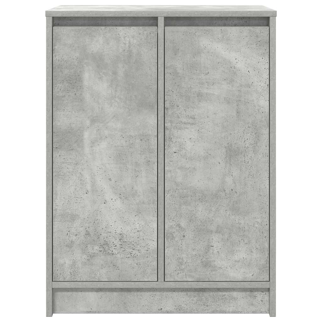vidaXL Shoe Cabinet Concrete Grey 57x34x76 cm Engineered Wood 6