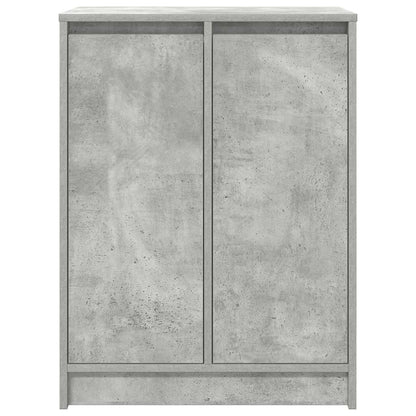 vidaXL Shoe Cabinet Concrete Grey 57x34x76 cm Engineered Wood 6