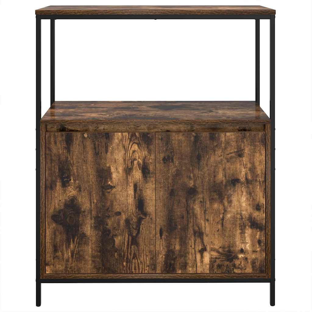 vidaXL Bathroom Cabinet with Shelves Smoked Oak 76.5x35x95 cm 6