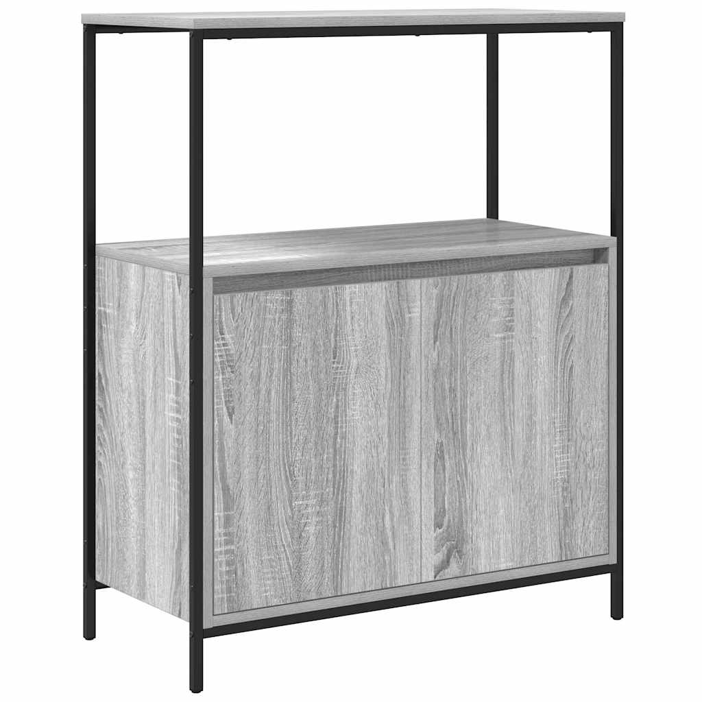 vidaXL Bathroom Cabinet with Shelves Grey Sonoma 76.5x35x95 cm 2