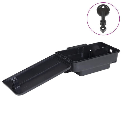 vidaXL Mouse Traps 12 pcs Black 22x12.5x7.5 cm 1