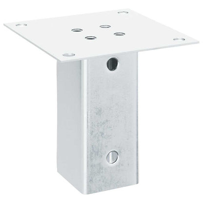 vidaXL Post Bases Square 12 pcs Silver 71x71 mm Galvanised Steel 5