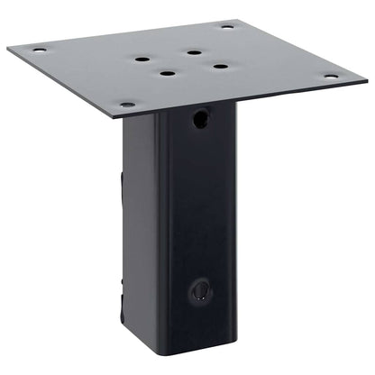 vidaXL Post Bases Square 12 pcs Anthracite 46x46 mm Powder-coated Steel 6