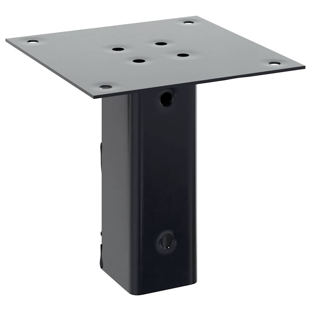 vidaXL Post Bases Square 12 pcs Anthracite 51x51 mm Powder-coated Steel 6