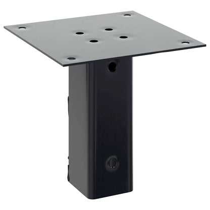 vidaXL Post Bases Square 12 pcs Anthracite 51x51 mm Powder-coated Steel 6
