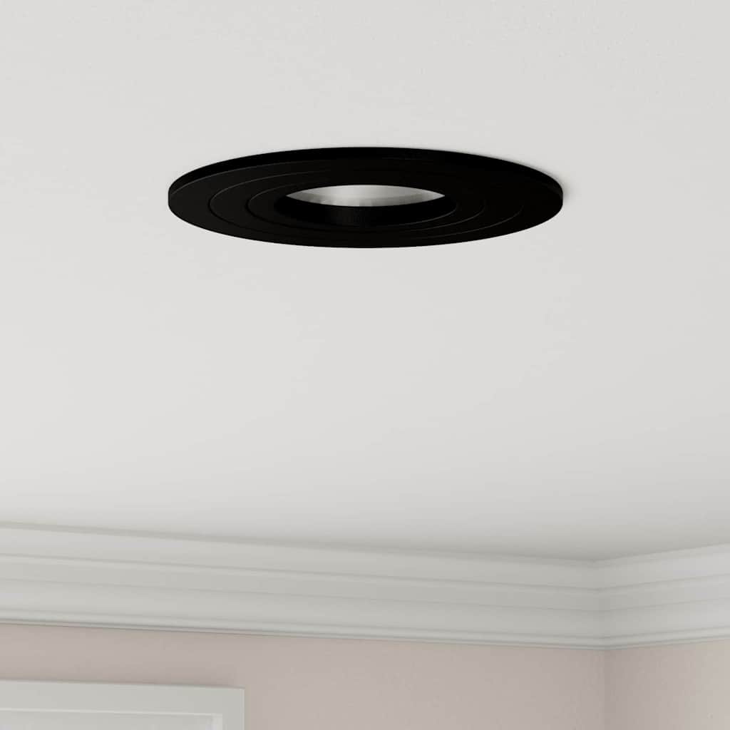 Spotlight 9 x 9 x 2 cm Aluminium Black Round
