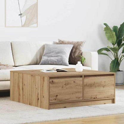Coffee Table with Drawers 70,5x70x40 cm Artisan oak 100 cm 100 cm