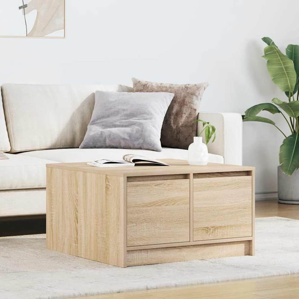 Coffee Table with Drawers 70,5x70x40 cm Sonoma oak 70.5 cm 70 cm