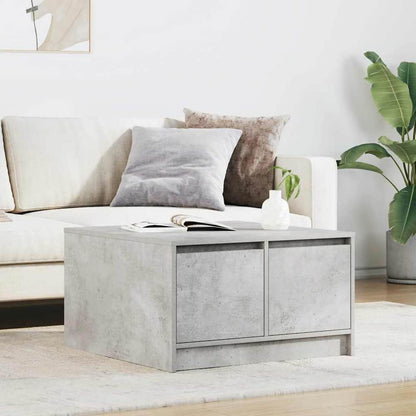 Coffee Table with Drawers 70,5x70x40 cm Concrete grey 70.5 cm 70 cm
