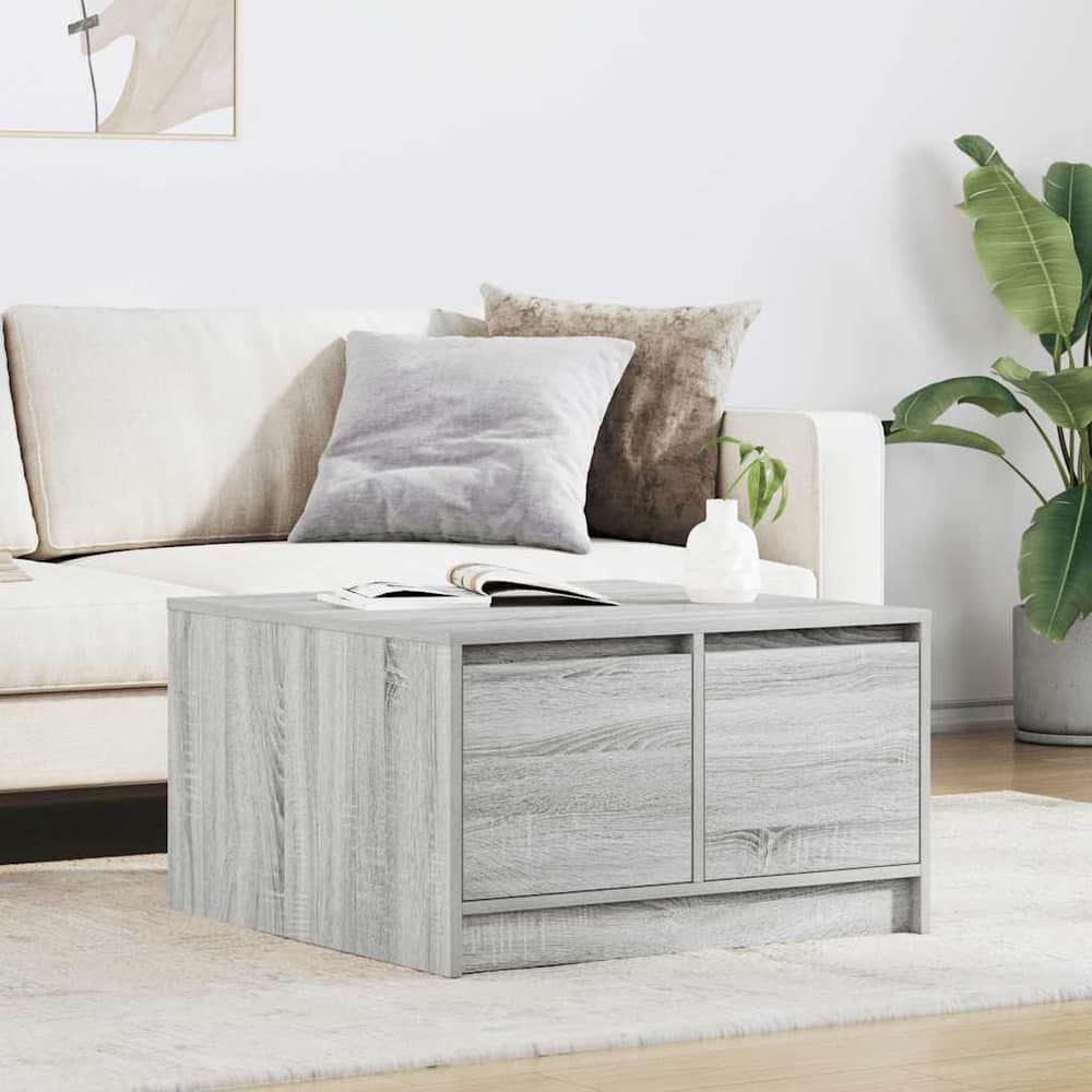 Coffee Table with Drawers 70,5x70x40 cm Grey sonoma 70.5 cm 70 cm