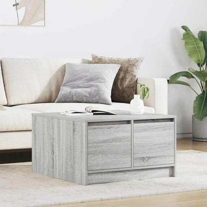 Coffee Table with Drawers 70,5x70x40 cm Grey sonoma 70.5 cm 70 cm