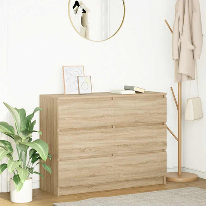 Sideboard 100x35x76 cm Engineered Wood Sonoma oak