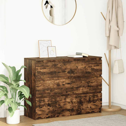 Sideboard 100x35x76 cm Engineered Wood Smoked oak