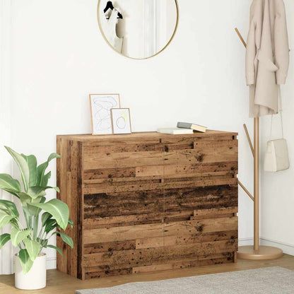Sideboard 100x35x76 cm Engineered Wood Old wood