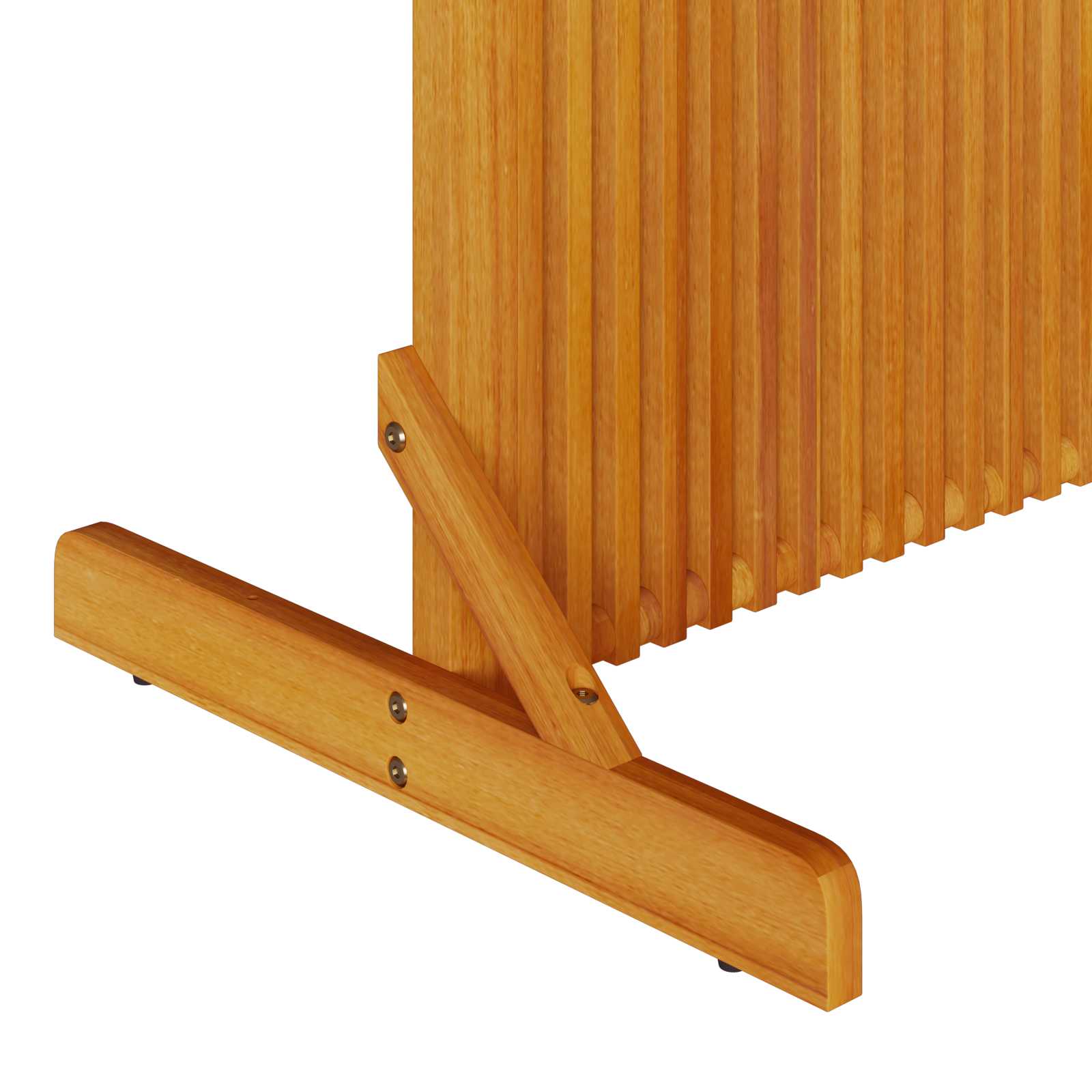 vidaXL Privacy Screen Brown 79.5 x 50 x 110 cm Solid Acacia Wood 5