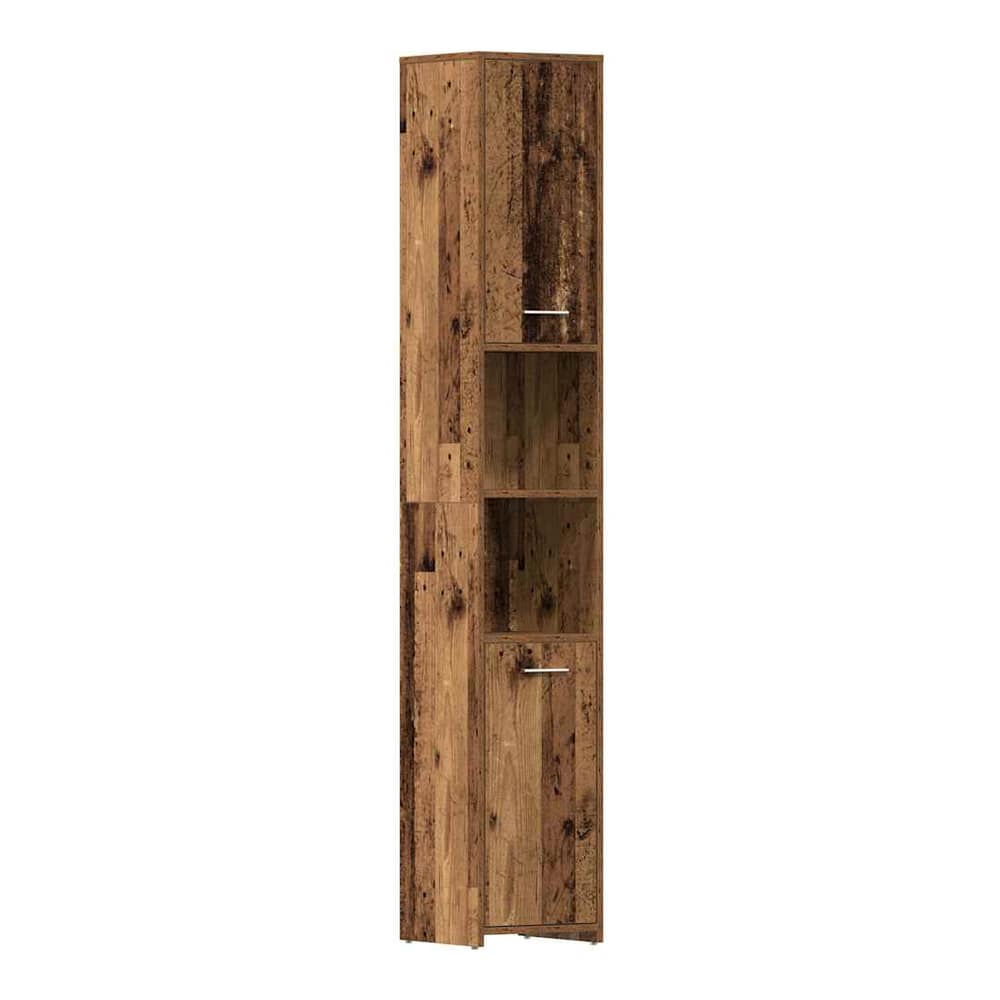 4 Piece Bathroom Furniture Set Engineered Wood Old wood