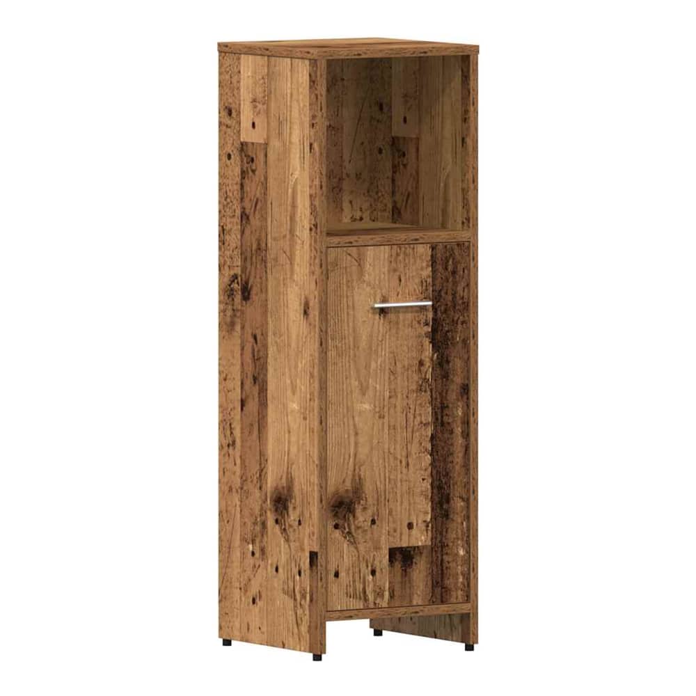 4 Piece Bathroom Furniture Set Engineered Wood Old wood