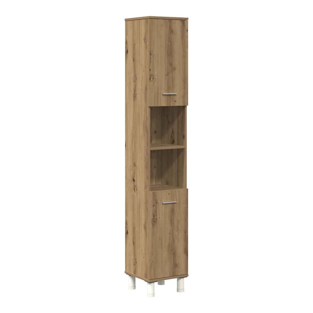 4 Piece Bathroom Furniture Set Engineered Wood Artisan oak