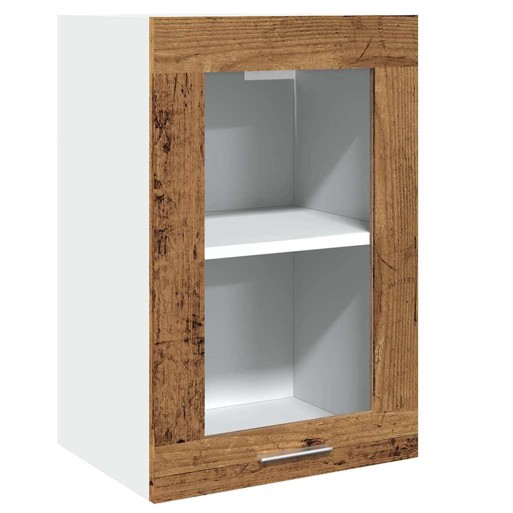 11 Piece Kitchen Cabinet Set Lyon" Engineered Wood Old wood