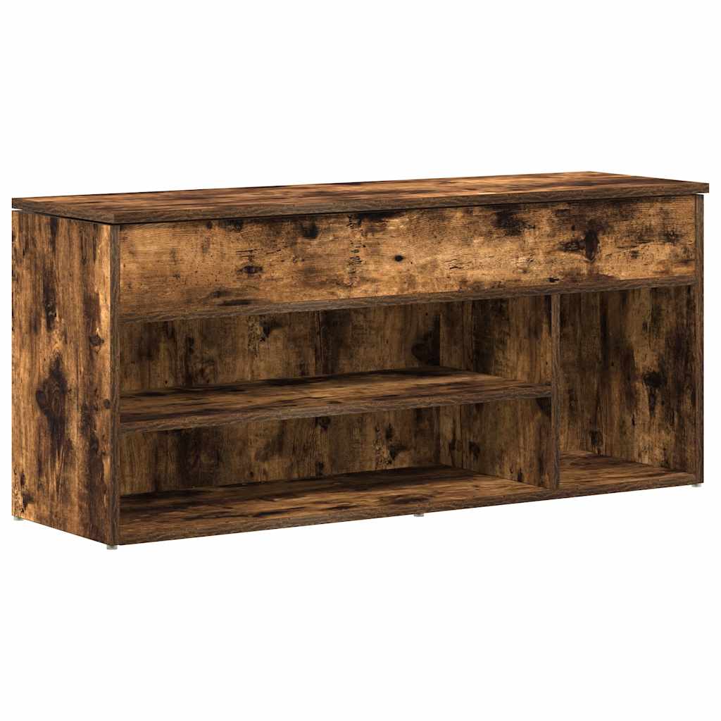 Shoe Bench 102x30,5x45 cm Engineered Wood Smoked oak