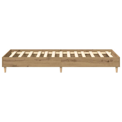 vidaXL Bed Frame | Artisan Oak | Engineered Wood, Solid Eucalyptus Wood | Single 6