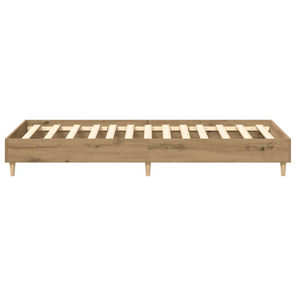 vidaXL Bed Frame No Mattress Artisan Oak 75x190 cm Small Single Engineered Wood 6