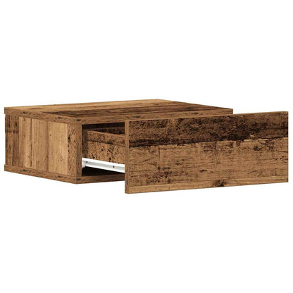 vidaXL Floating Nightstands 2 pcs Old Wood 40x32x15 cm Engineered Wood 6