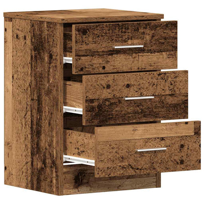 vidaXL Bedside Cabinets 2 pcs Old Wood 38x35x55 cm Engineered Wood 5