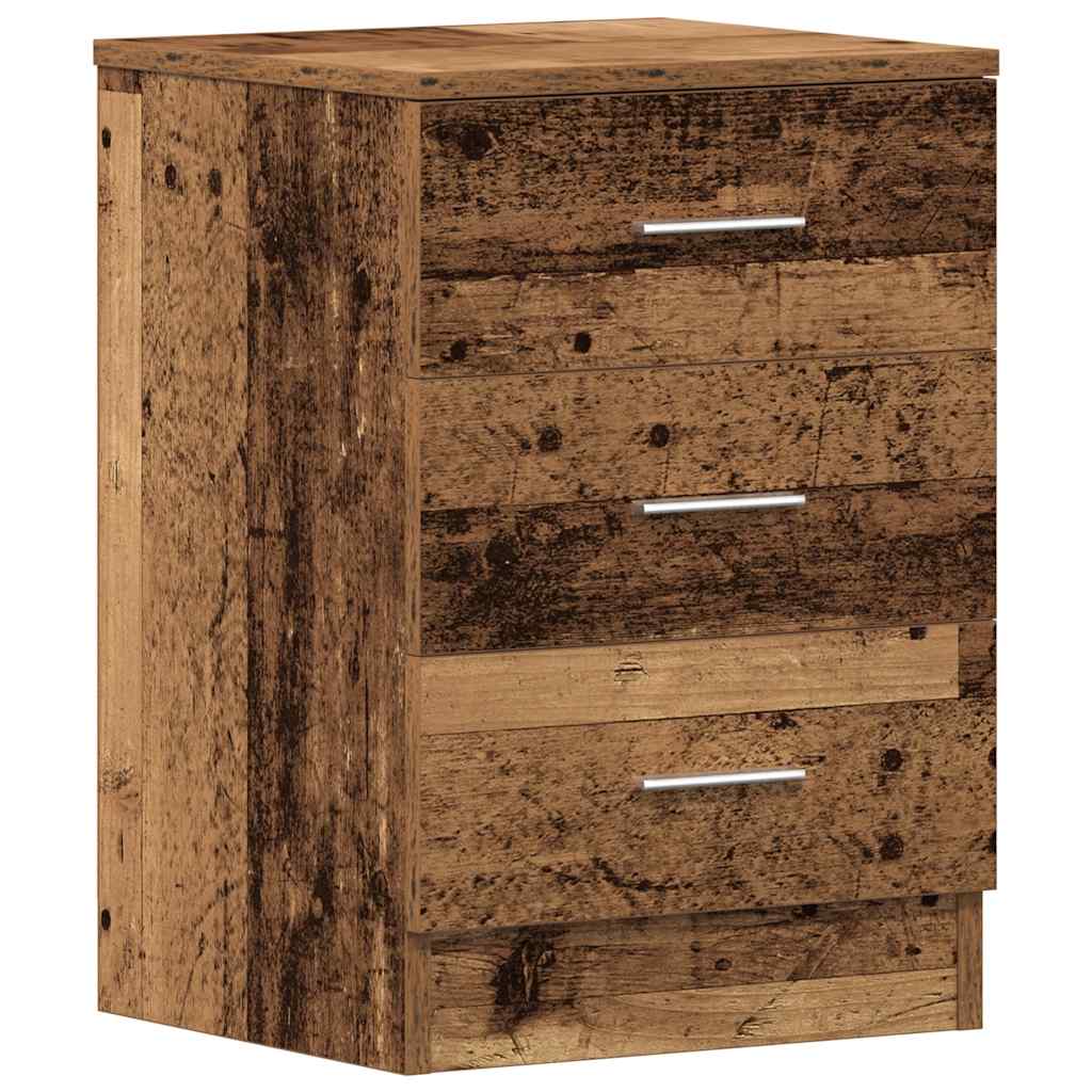 vidaXL Bedside Cabinets 2 pcs Old Wood 38x35x55 cm Engineered Wood 6