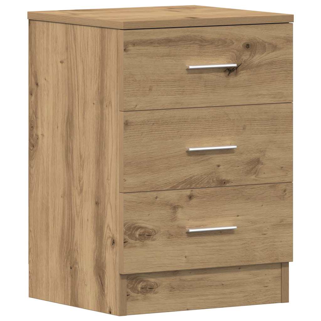vidaXL Bedside Cabinet Artisan Oak 38x35x55 cm Engineered Wood 2