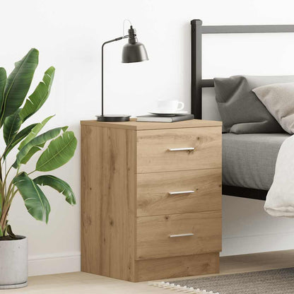 vidaXL Bedside Cabinet Artisan Oak 38x35x55 cm Engineered Wood 3