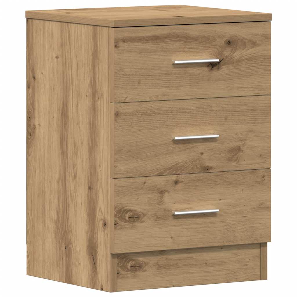 vidaXL Bedside Cabinet Artisan Oak 38x35x55 cm Engineered Wood 6