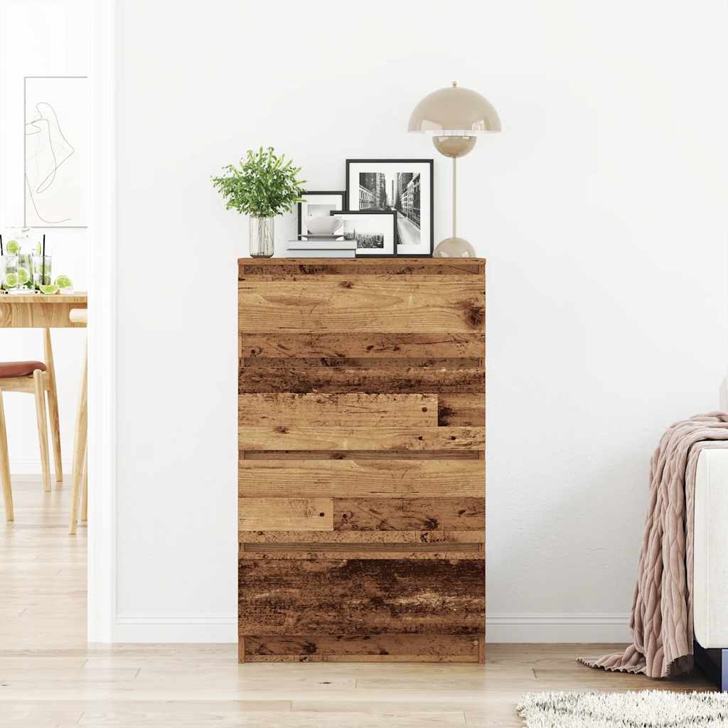 vidaXL Sideboard Old Wood 60x35x98.5 cm Engineered Wood 3