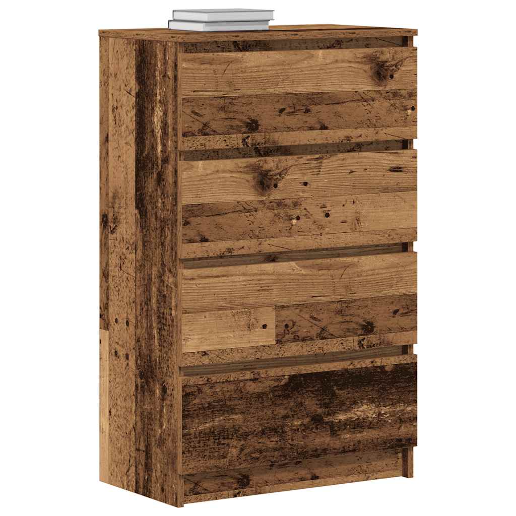 vidaXL Sideboard Old Wood 60x35x98.5 cm Engineered Wood 4