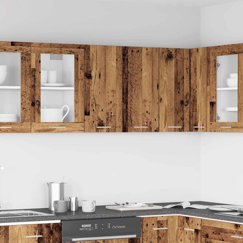 vidaXL Kitchen Wall Cabinet Lyon Old Wood 60x31x60 cm Engineered Wood 1