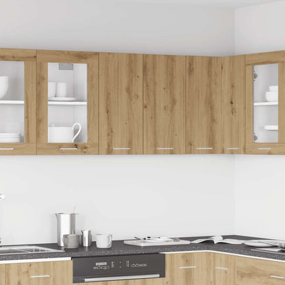 vidaXL Kitchen Wall Cabinet Lyon Artisan Oak 60x31x60 cm Engineered Wood 3