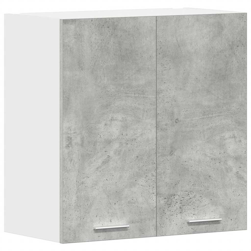 vidaXL Kitchen Wall Cabinet Concrete Grey 60x31x60 cm Engineered Wood 2