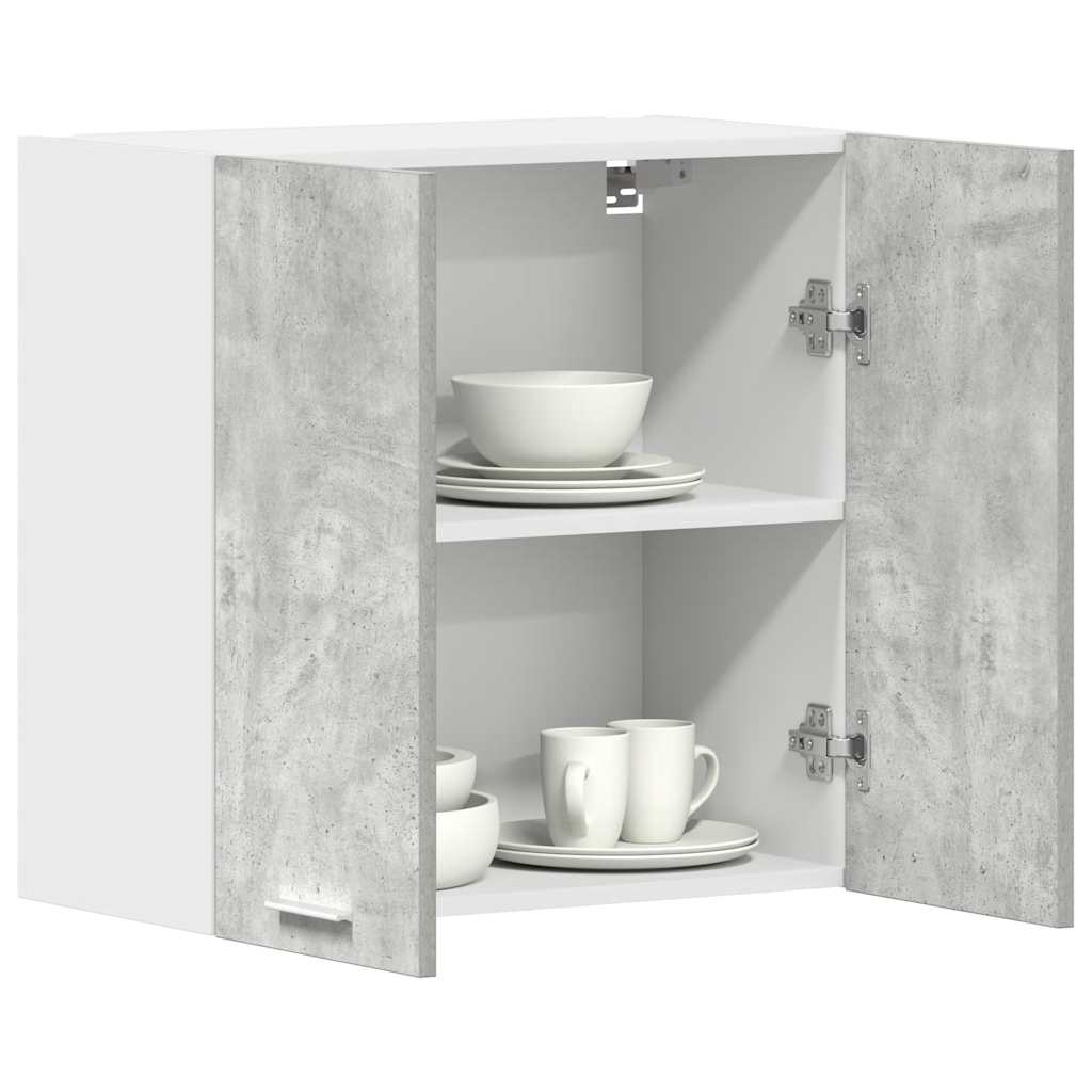 vidaXL Kitchen Wall Cabinet Concrete Grey 60x31x60 cm Engineered Wood 1