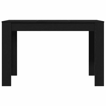 vidaXL Dining Table Black Oak 120x60x76 cm Engineered Wood 5