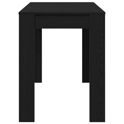 vidaXL Dining Table Black Oak 120x60x76 cm Engineered Wood 6