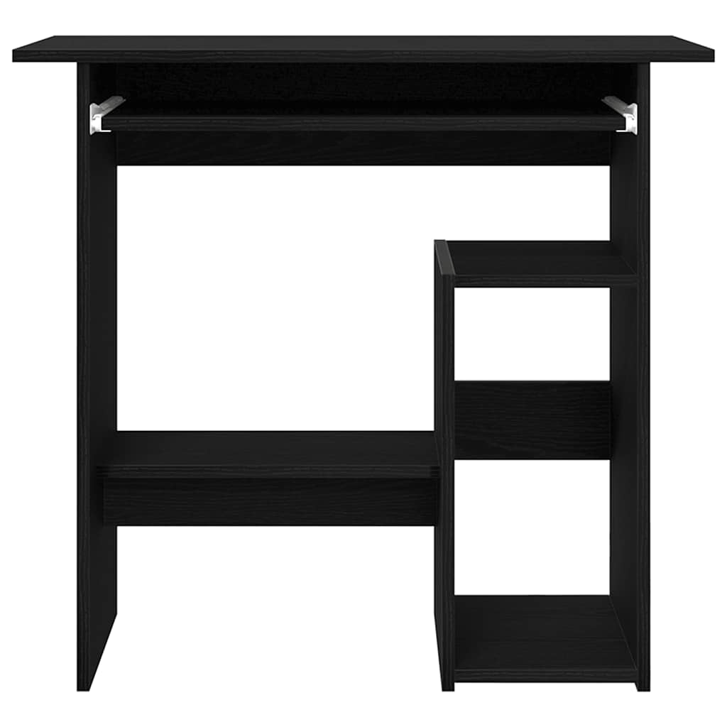 vidaXL Desk Black Oak 80x45x74 cm Engineered Wood 6