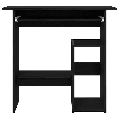 vidaXL Desk Black Oak 80x45x74 cm Engineered Wood 6