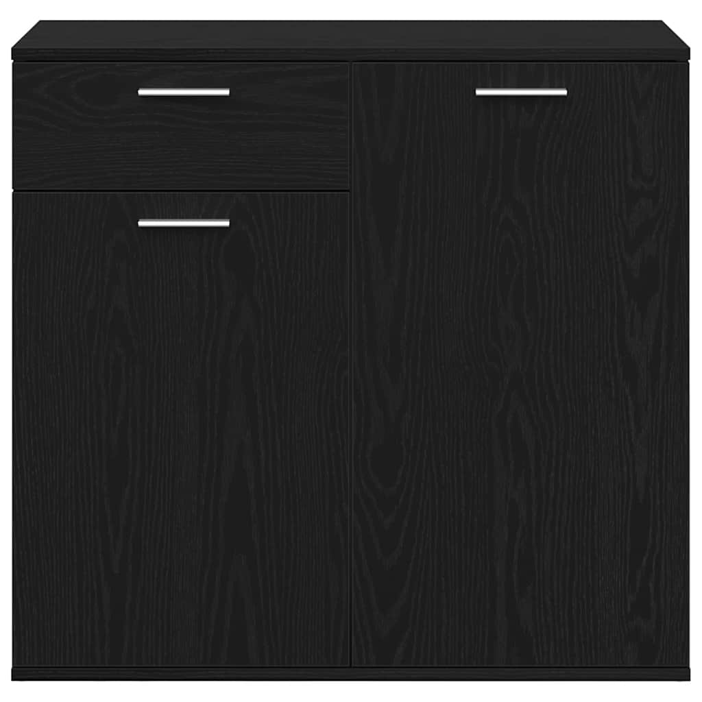 vidaXL Sideboard Black Oak 80x36x75 cm Engineered Wood 6
