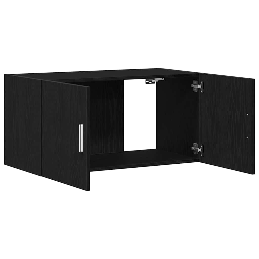 vidaXL Wall Cabinet Black Oak 80x39x40 cm Engineered Wood 5